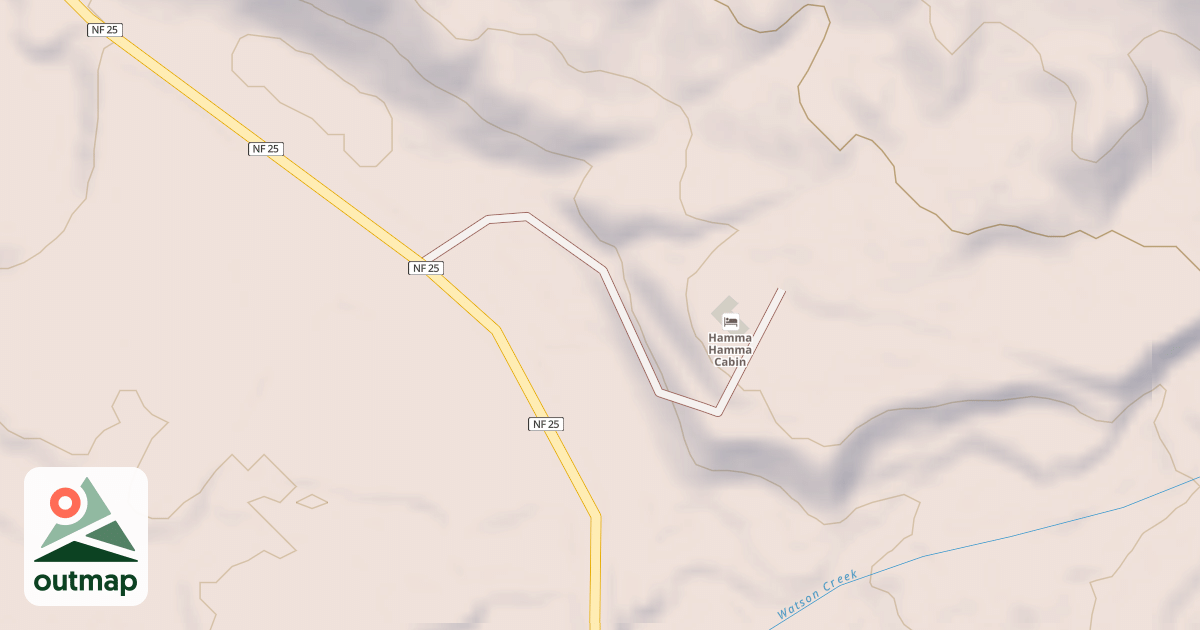 Map of HAMMA HAMMA CABIN