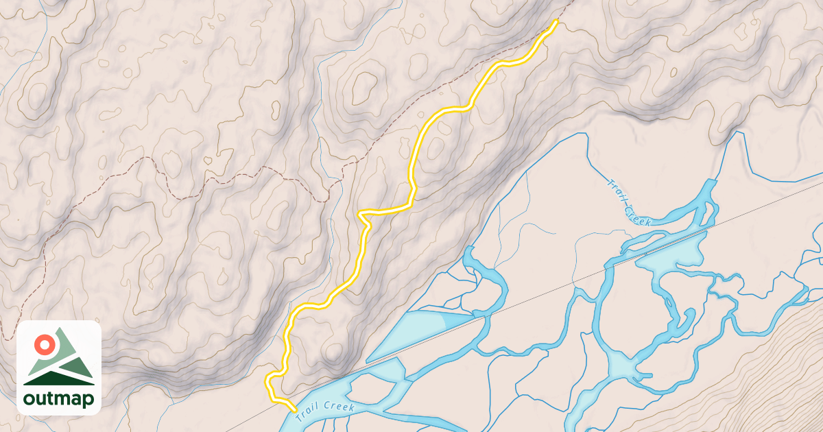 Map of Johnson Creek Winter Trail