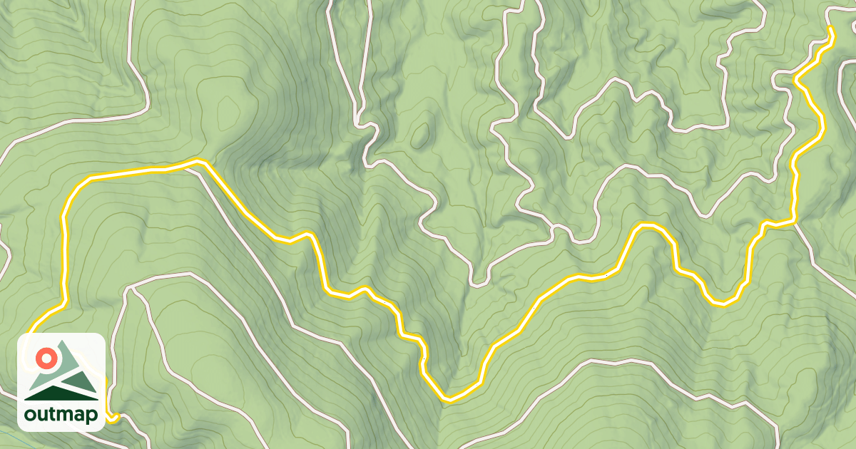 Map of Upper Tripp's Loop
