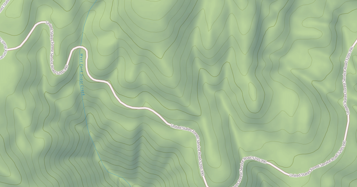 Map preview of USFS National Forest System Roads {AE07E1C8-8C05-49CF-AF46-3980CC6B6A74}