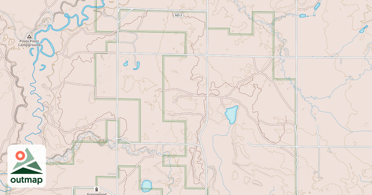 Map of HORSESHOE MOTORCYCLE TRAIL