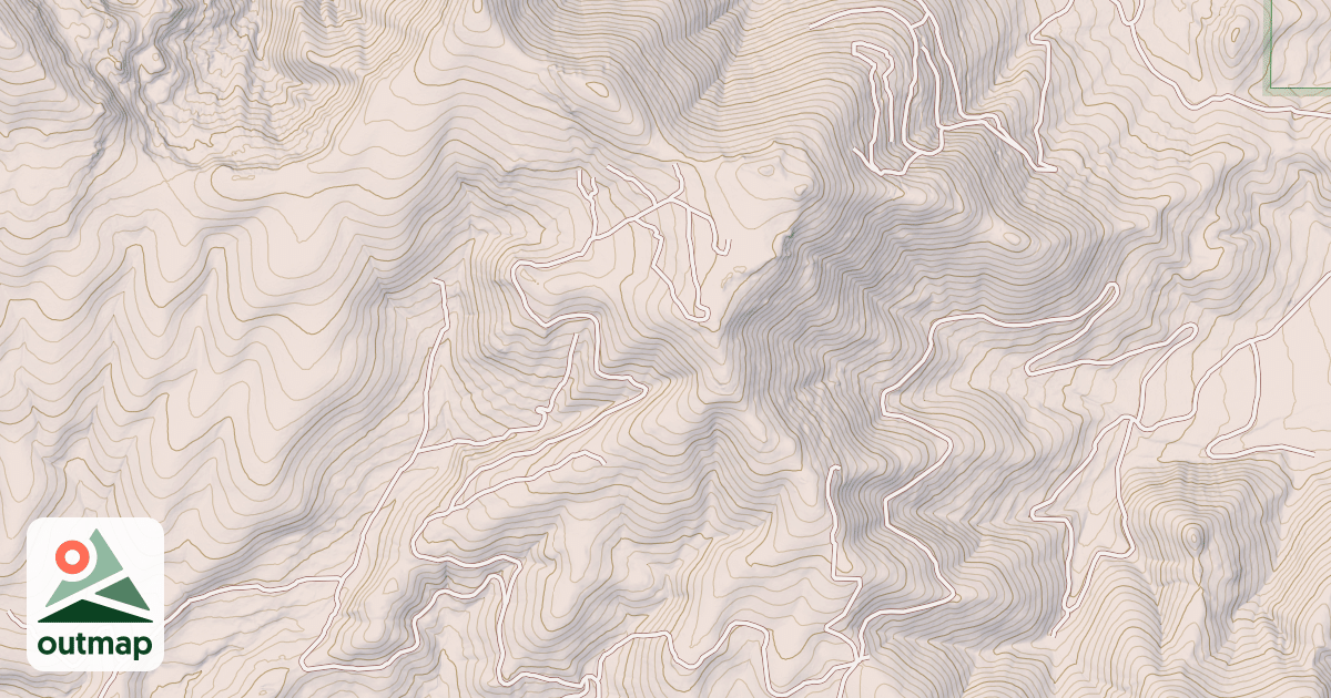 Map of Alex Draw To Mcgary Canyon