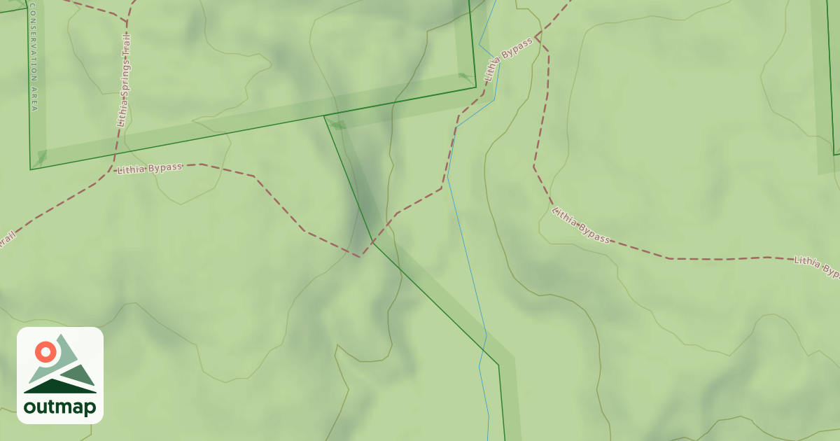 Map of Lithia Springs Trail
