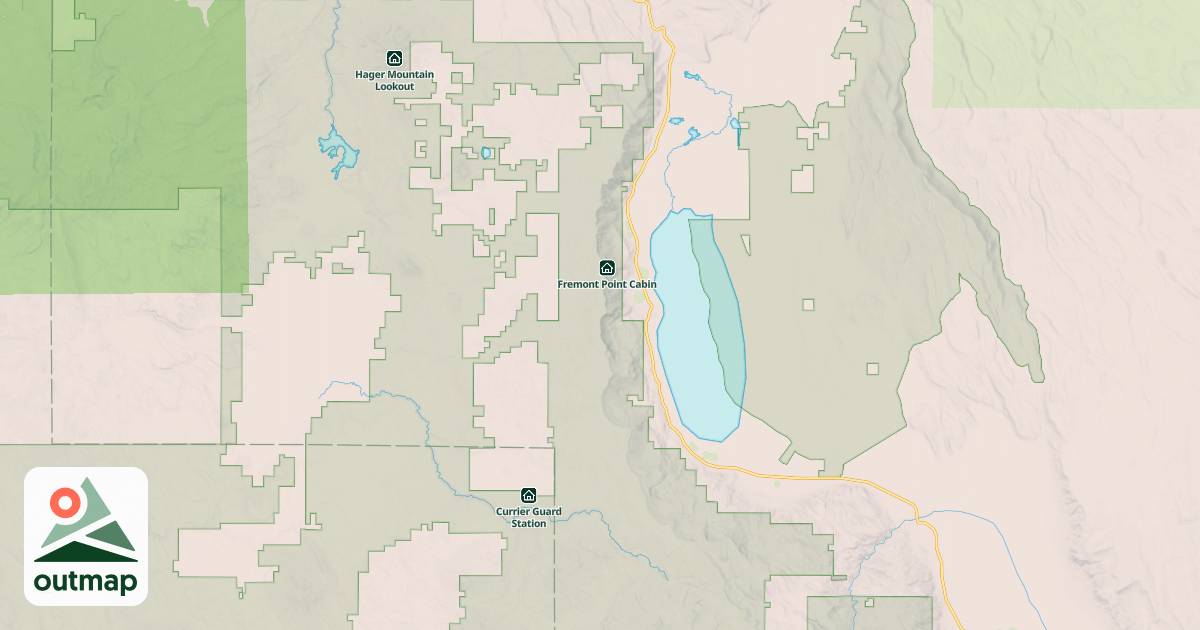 Map of Fremont National Recreation Trail