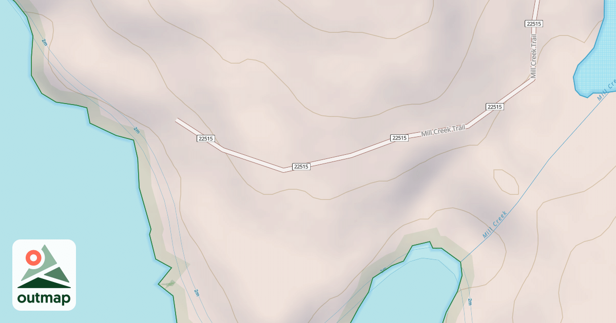 Map of Mill Creek Trail