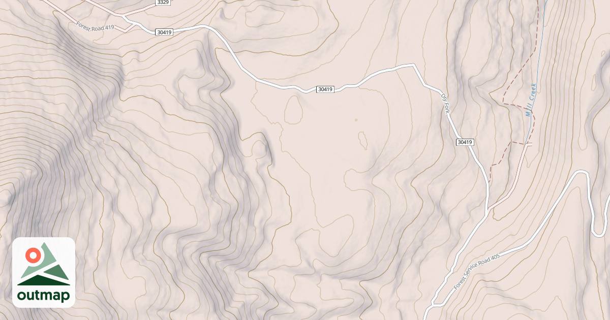 Map of DRY FORK