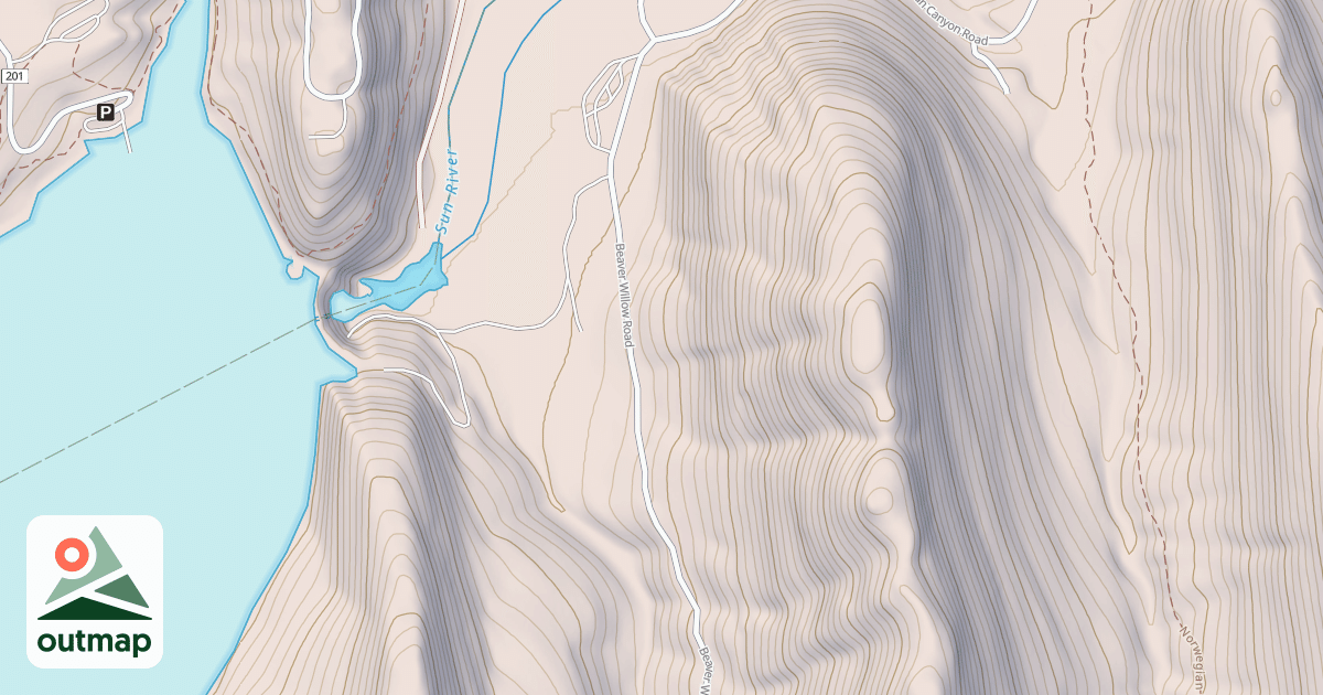 Map of BEAVER - WILLOW CREEK