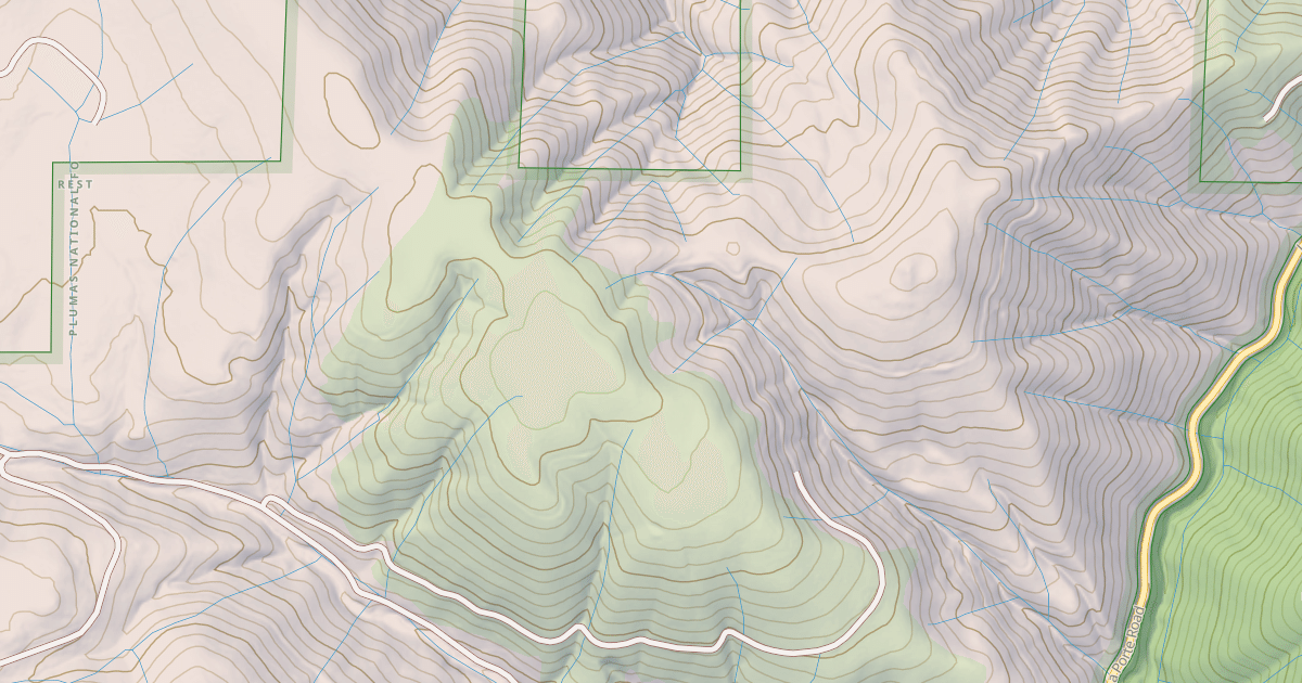 Map preview of CLAREMONT SPUR