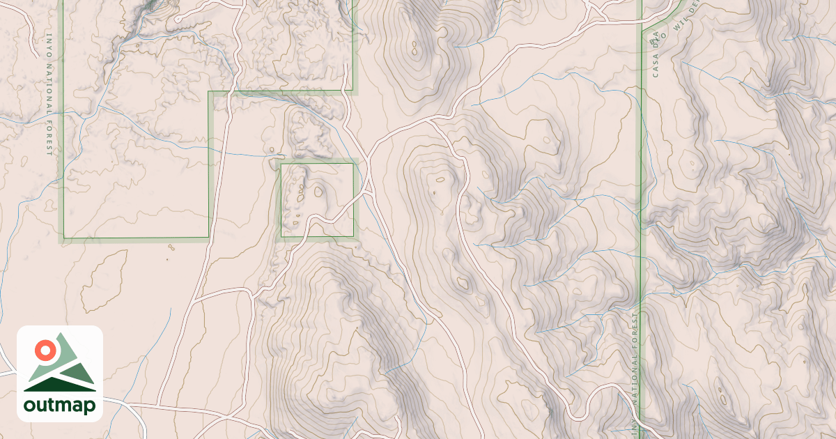 Map of CASA DIABLO MTN