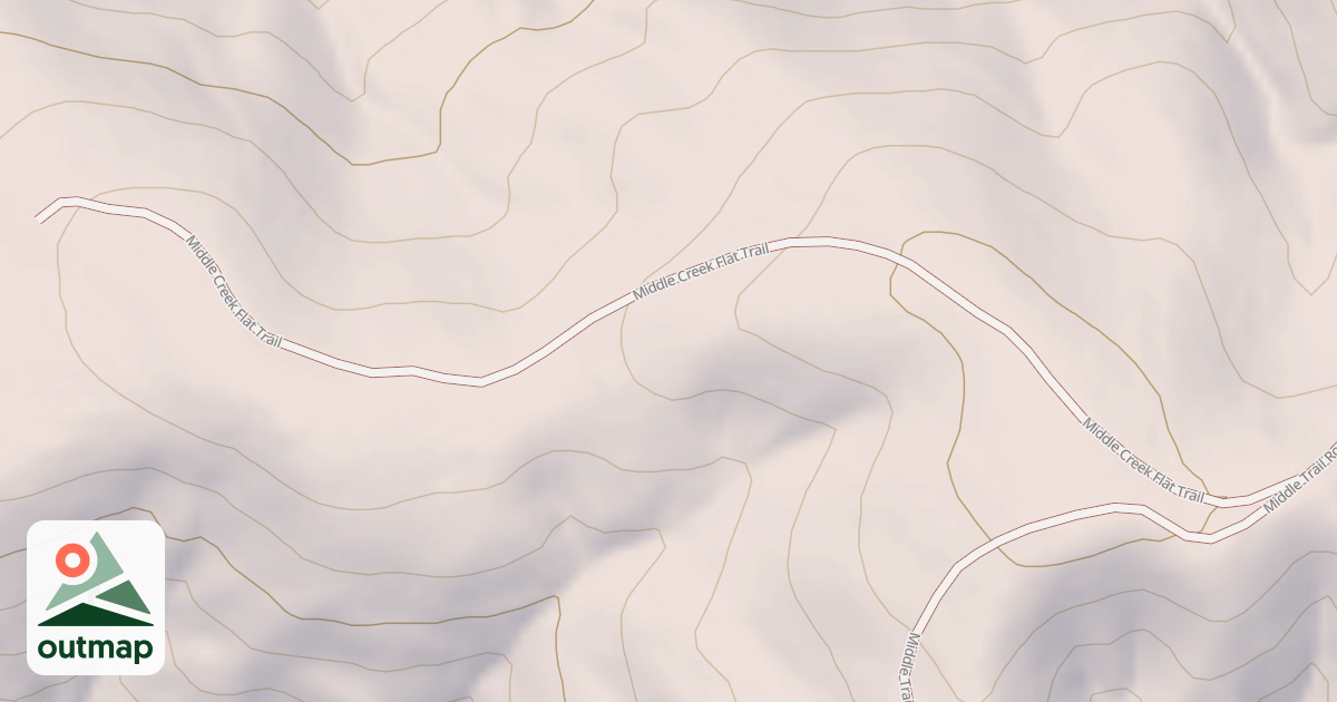 Map of MIDDLE CREEK FLAT