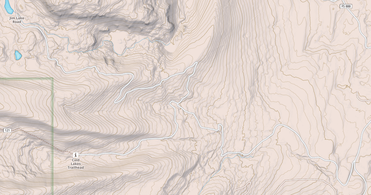 Map preview of JIM LAKES