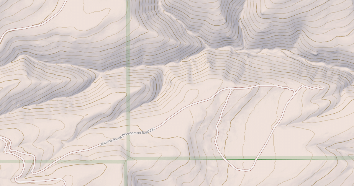 Map preview of USFS National Forest System Roads {05D99935-2711-4DE2-BD17-10AAC14CF319}