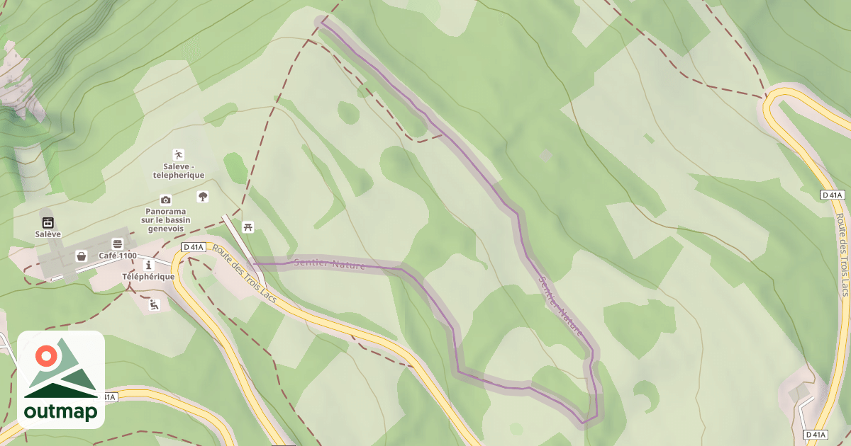 Map of Sentier Nature