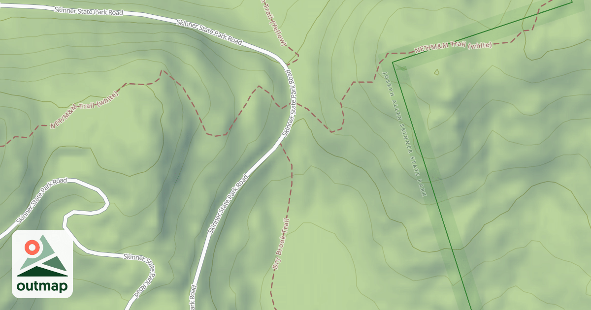Map of Dry Brook Trail