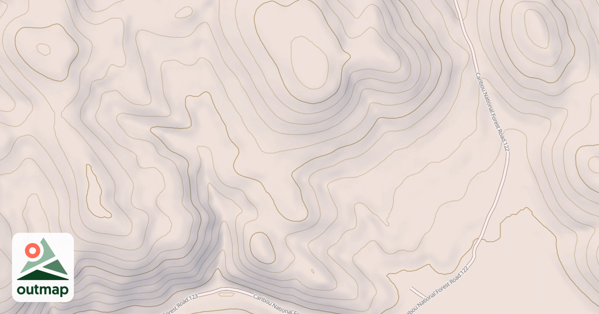 Map of DRY CANYON SPUR