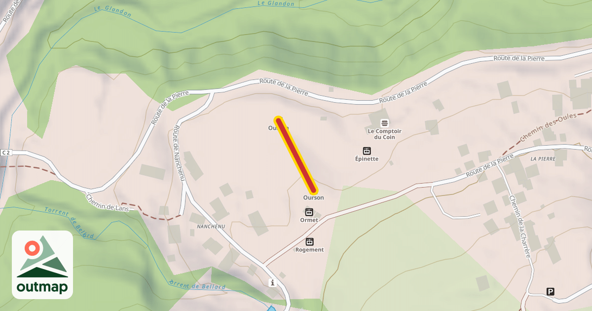 Map of Ourson