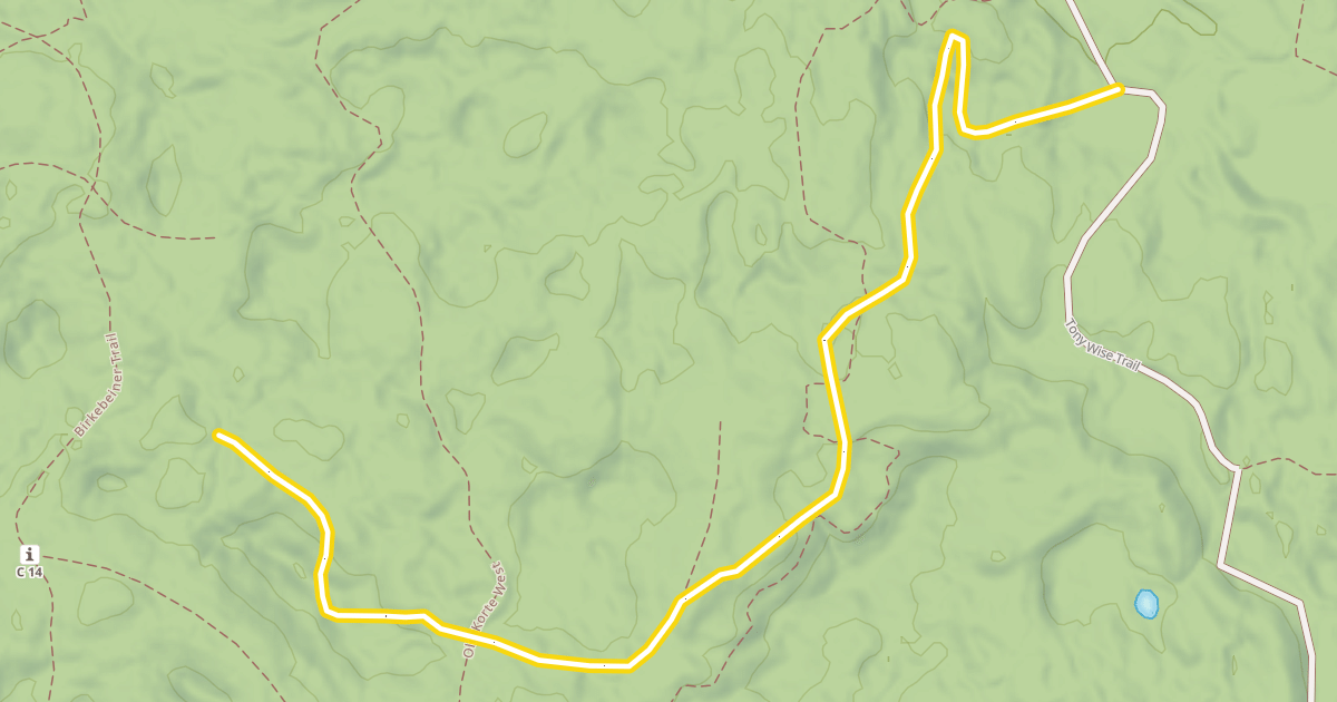 Map preview of North End Classic Trail