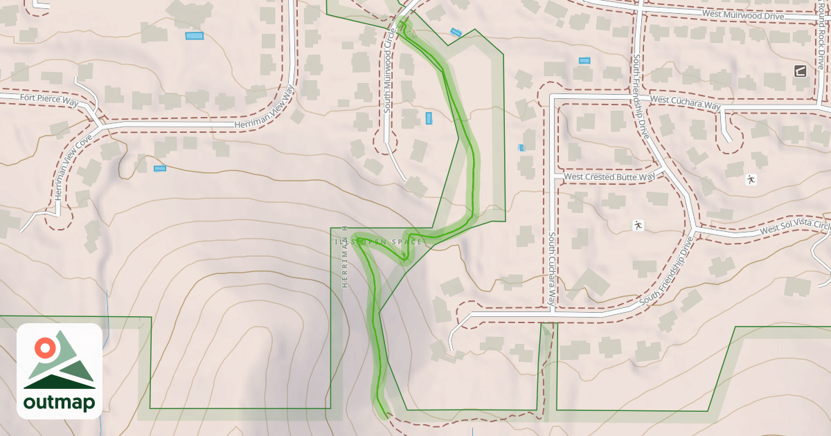 Map of Diamondback Connector Trail