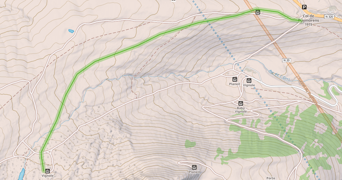 Map preview of Les Crêtes