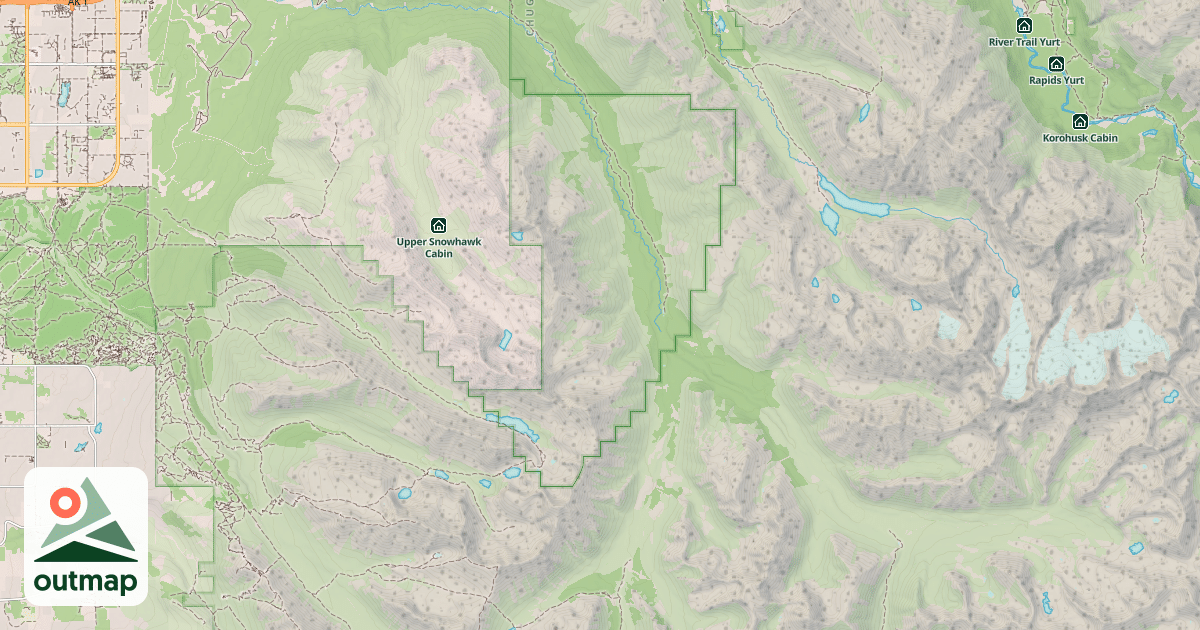 Map of Ship Creek Valley Winter Trail