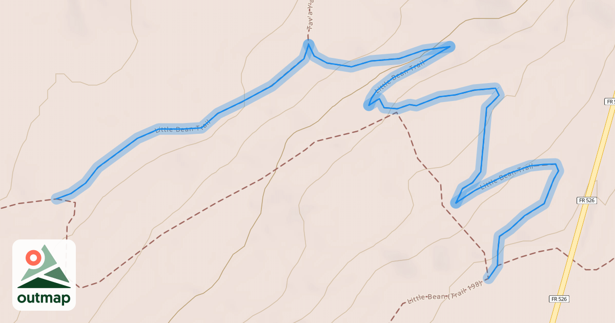 Map of Little Bean Trail
