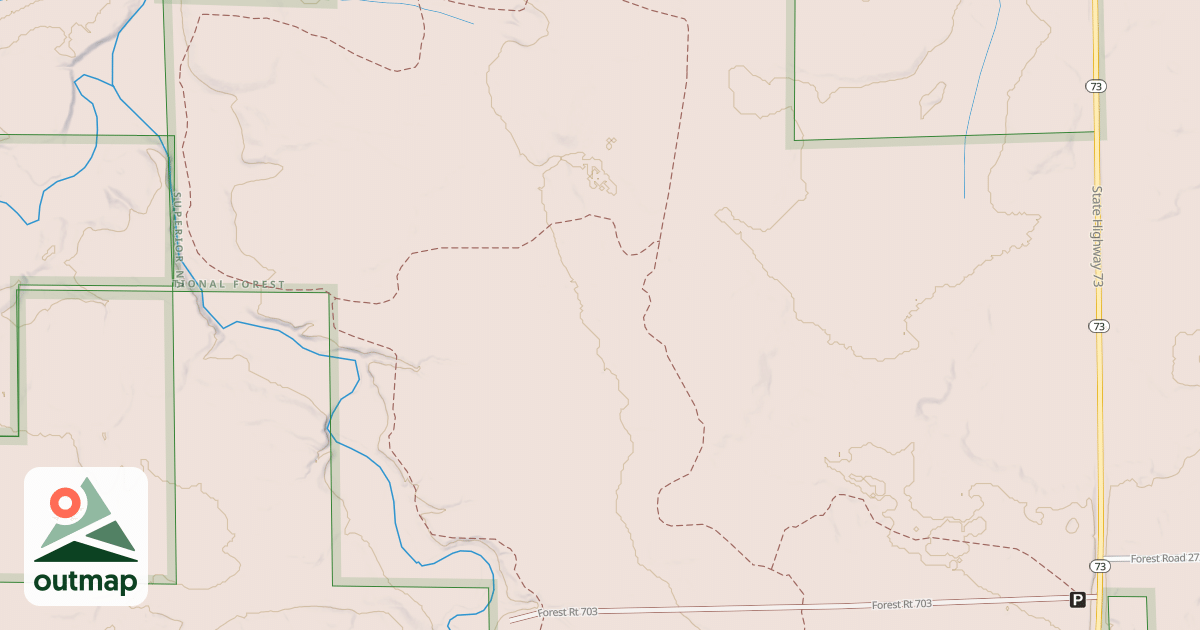 Map of EAST BRANCH STURGEON RIVER