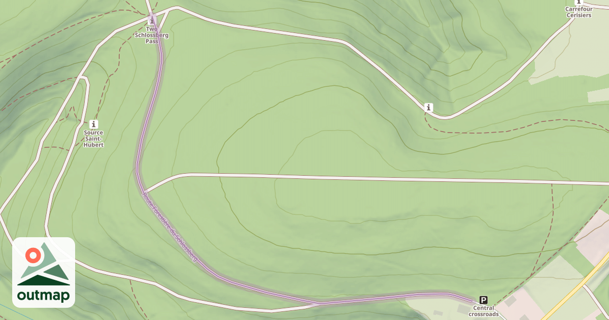 Map of Route Forestière du Schlossberg