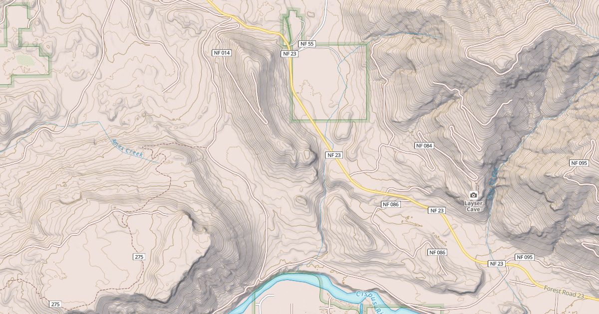 Map preview of CISPUS VALLEY