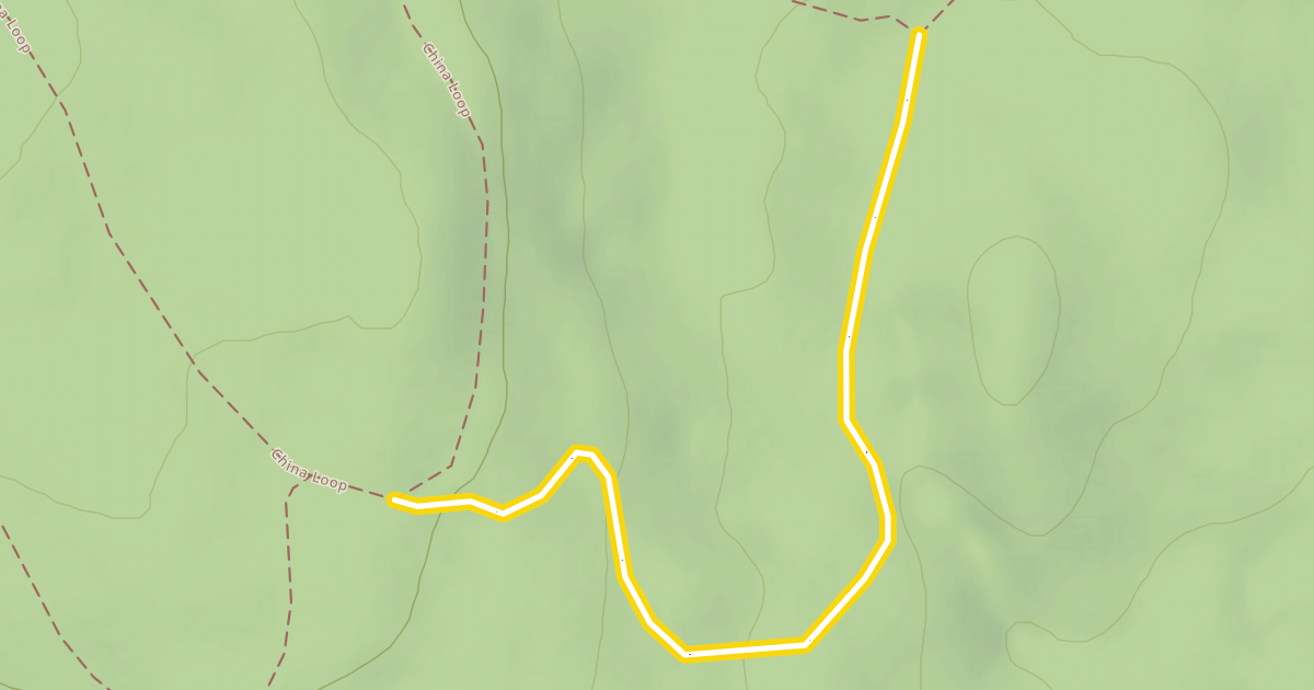 Map preview of China Ridge Trail