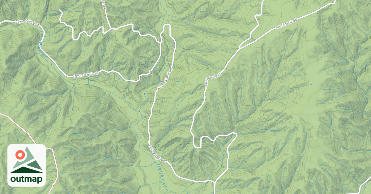 Map of PULGA-MERRIMAC