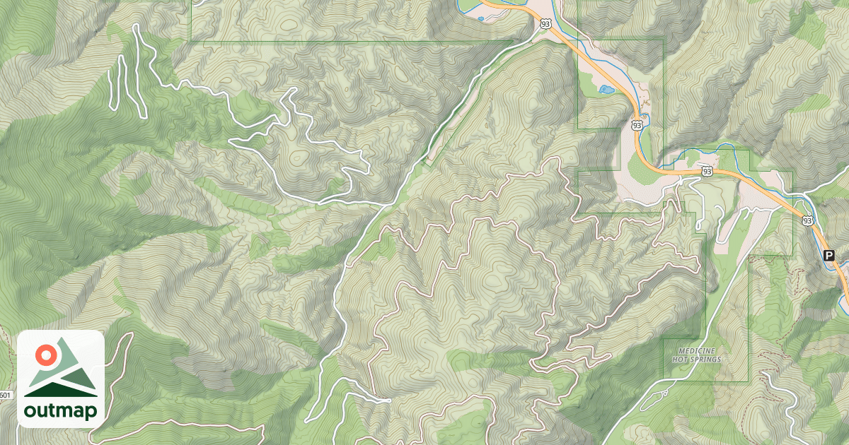 Map of (FDR) WARM SPRINGS-LAIRD