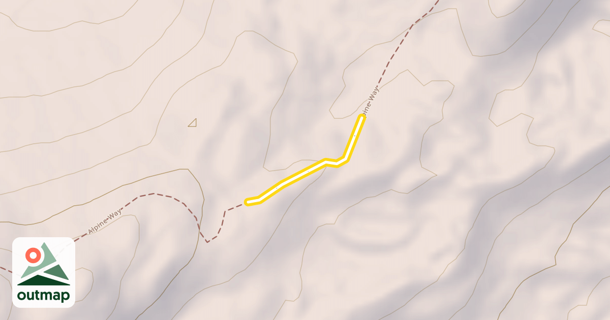 Map of Alpine Way