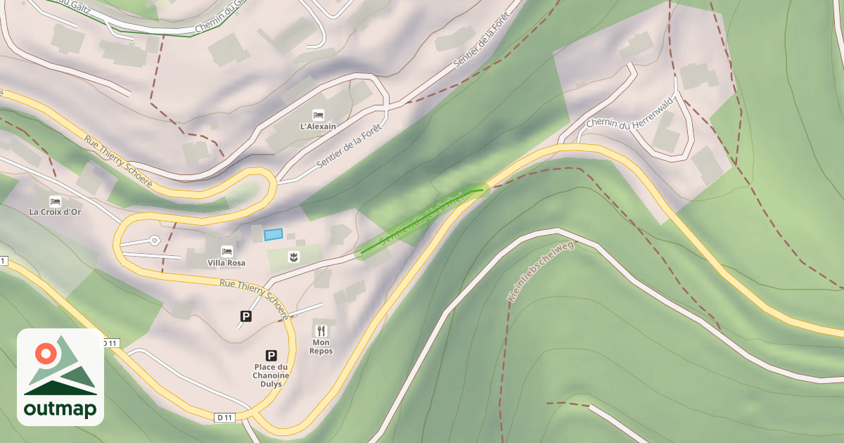 Map of Sentier du Liebshel