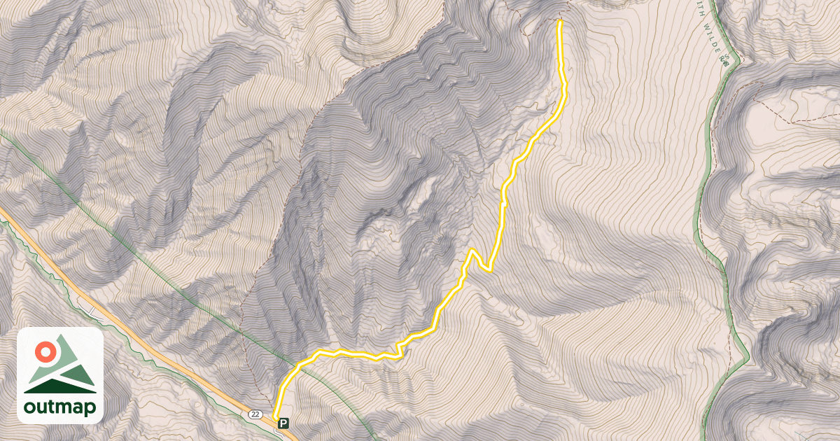 Map of Coal Creek Trail