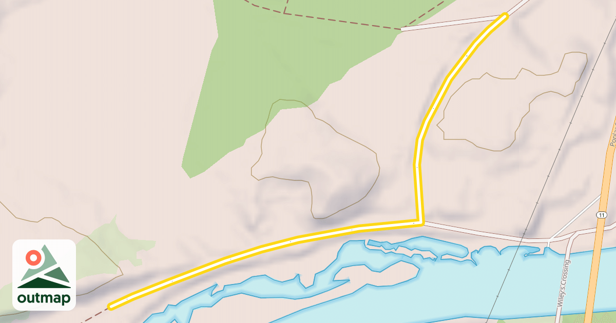 Map of North Twin Dam Loop