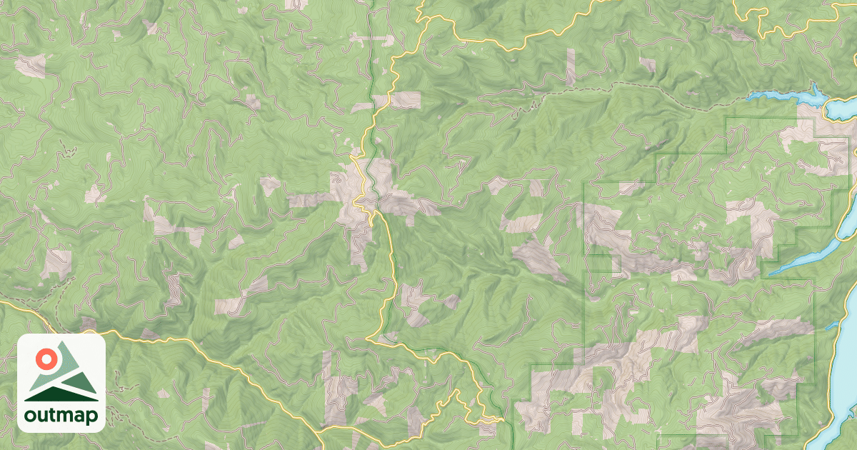 Map of HIGH DIVIDE