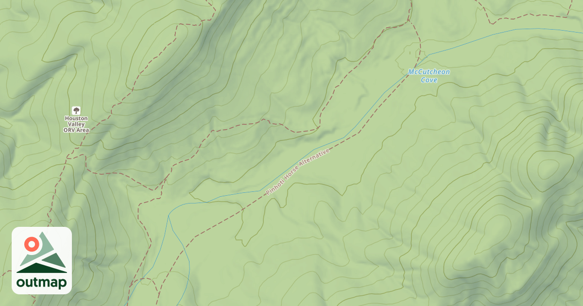 Map of Mccutcheon Cove Loop