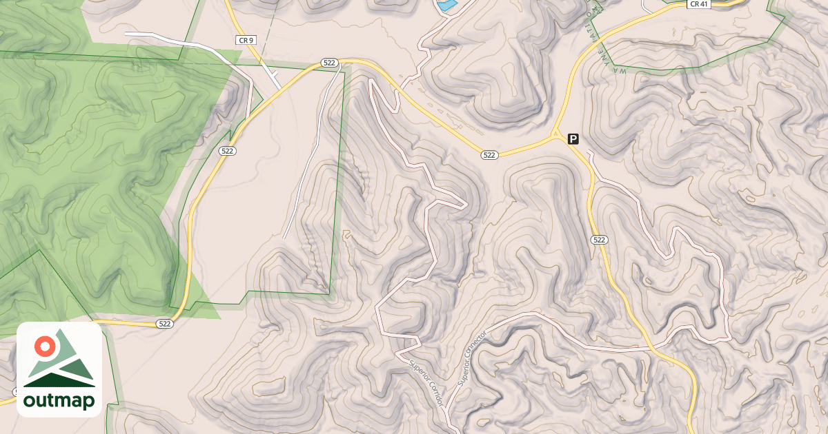Map of Superior Corridor