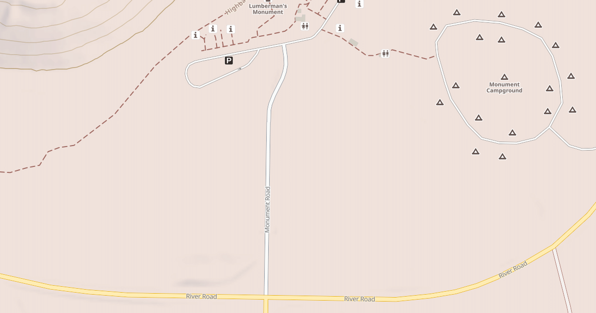 Map preview of LUMBERMANS  MONUMENT