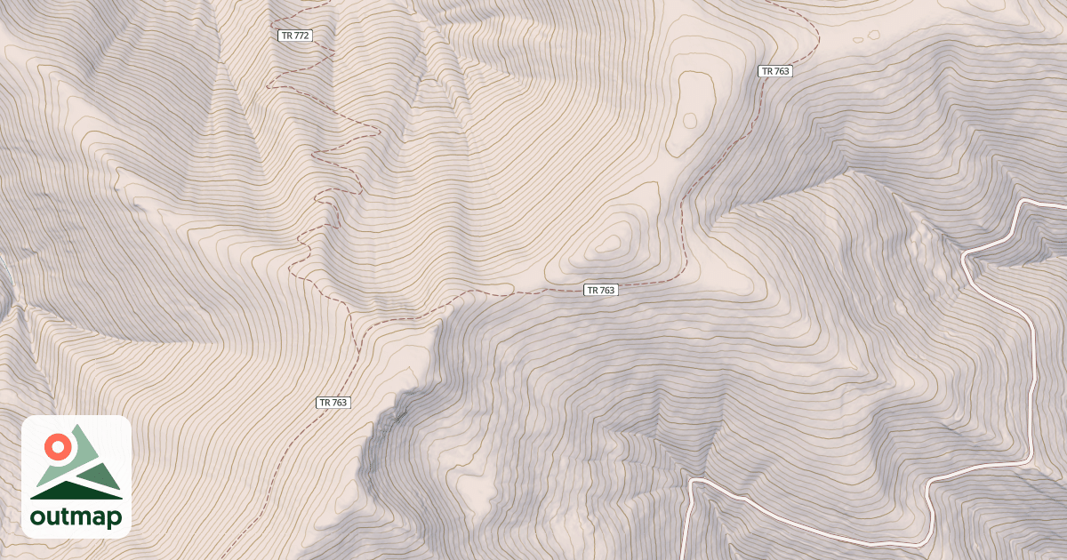 Map of BLACK PEAK