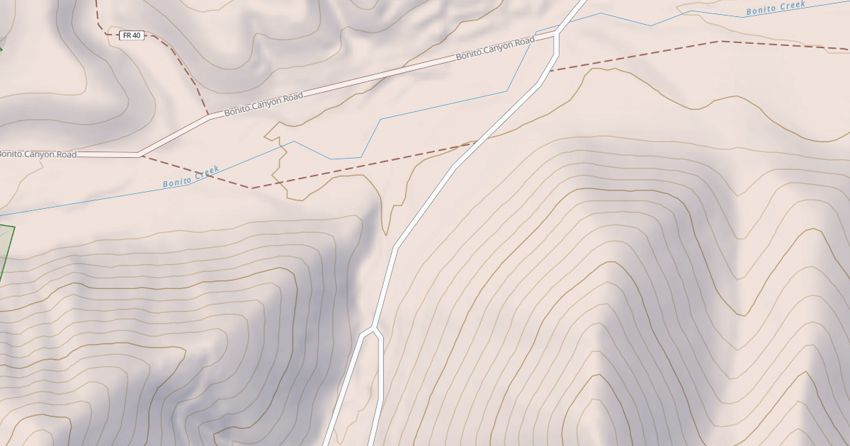 Map preview of USFS National Forest System Roads {55B638F4-8AB8-42F5-A121-0BA4C5B56691}
