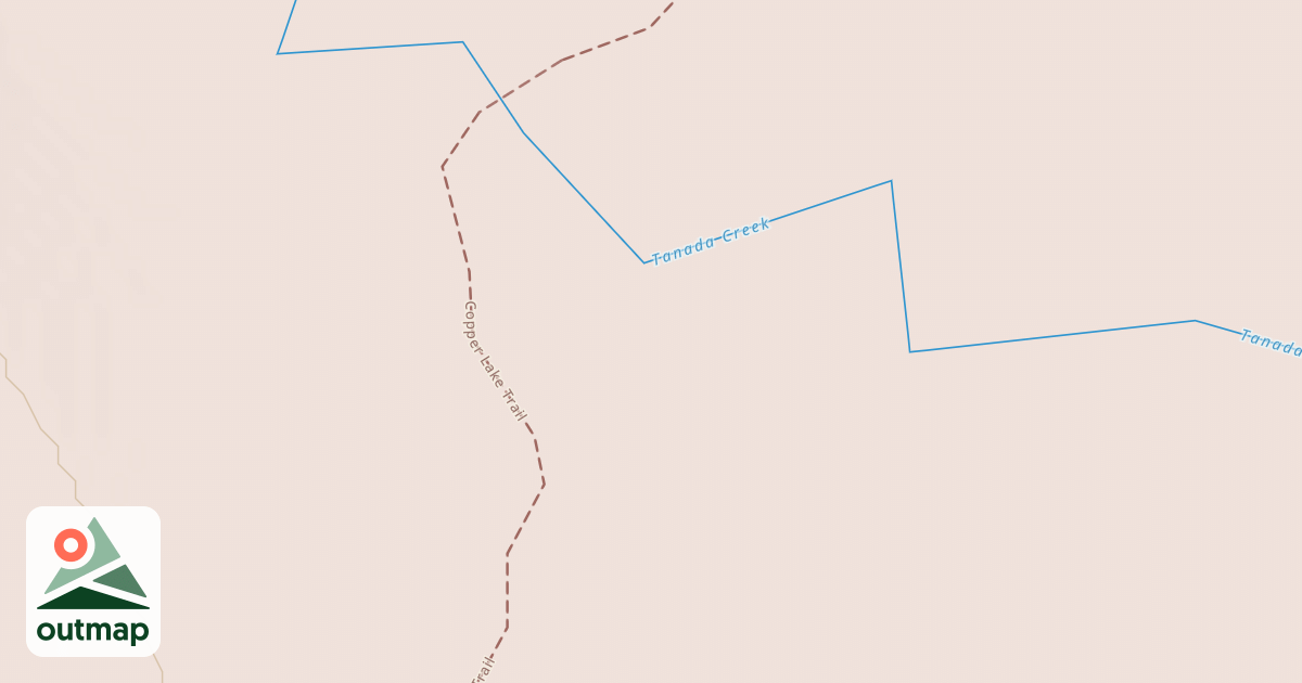 Map of Copper Lake Trail