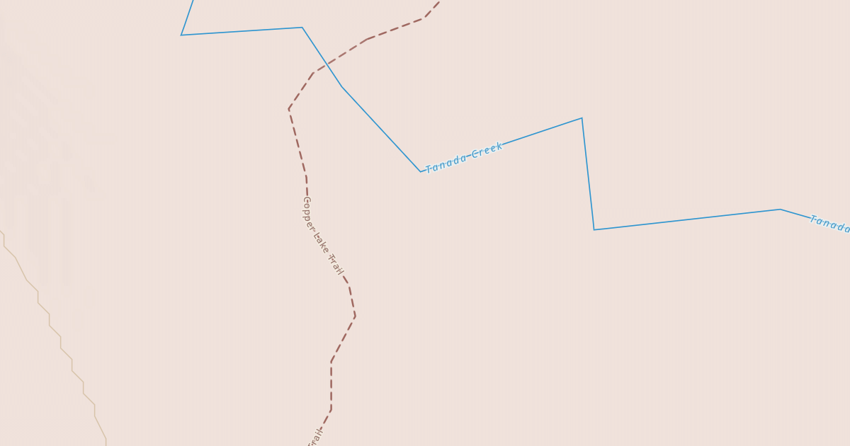 Map preview of Copper Lake Trail