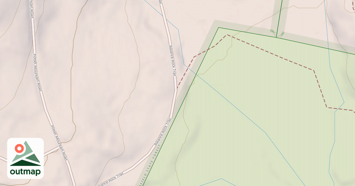 Map of Balance Rock Trail