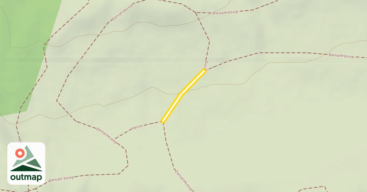 Map of Denali Loop