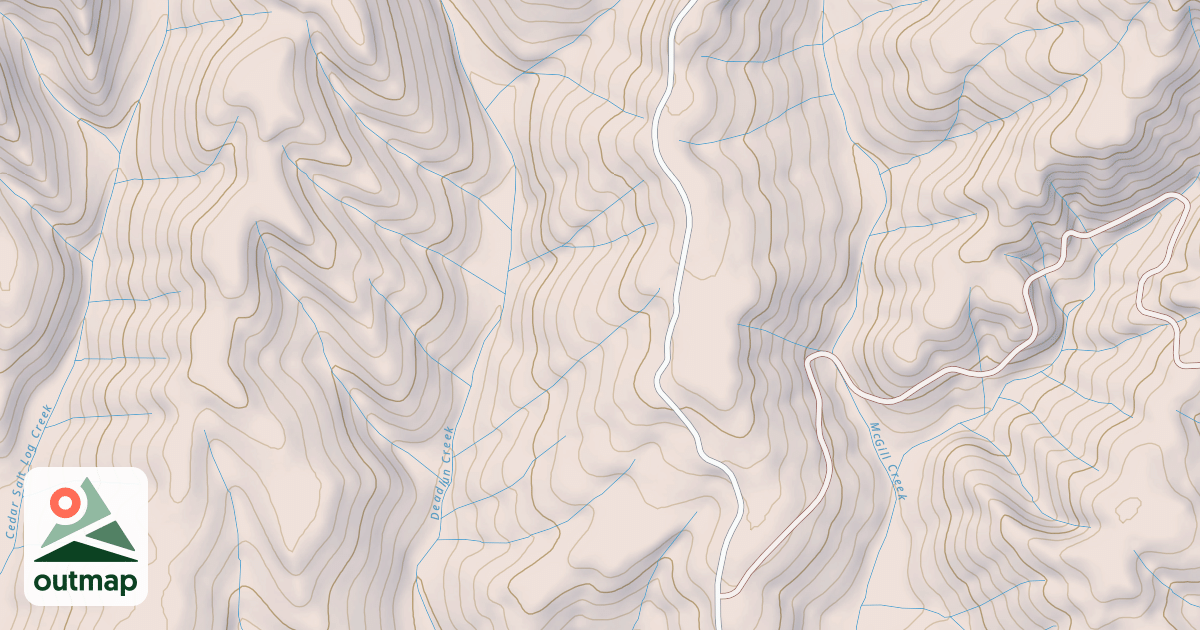 Map of DEDLUM IRON CANYON EA