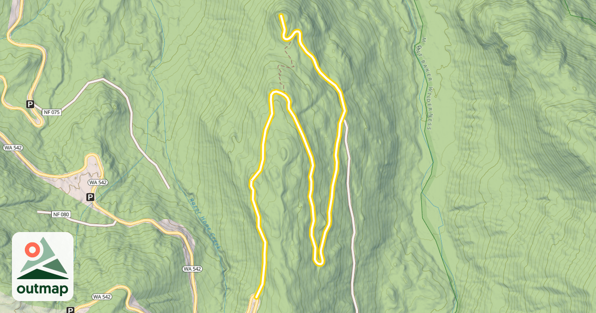 Map of Forest Road 3075
