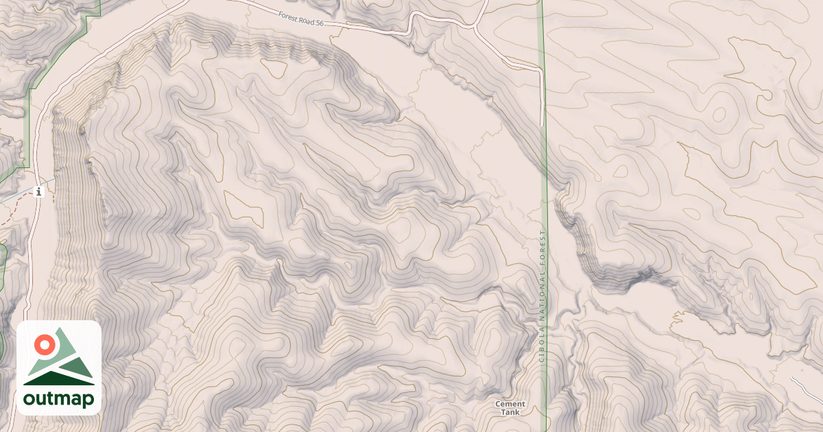 Map of CEMENT TANK