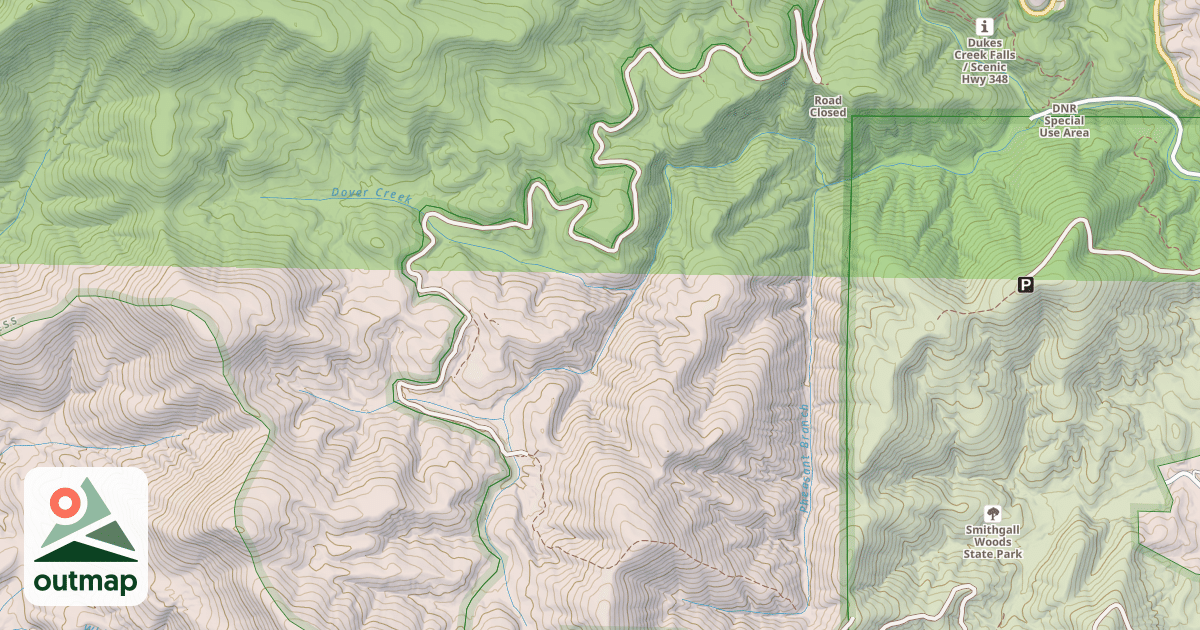 Map of WHITE OAK GAP