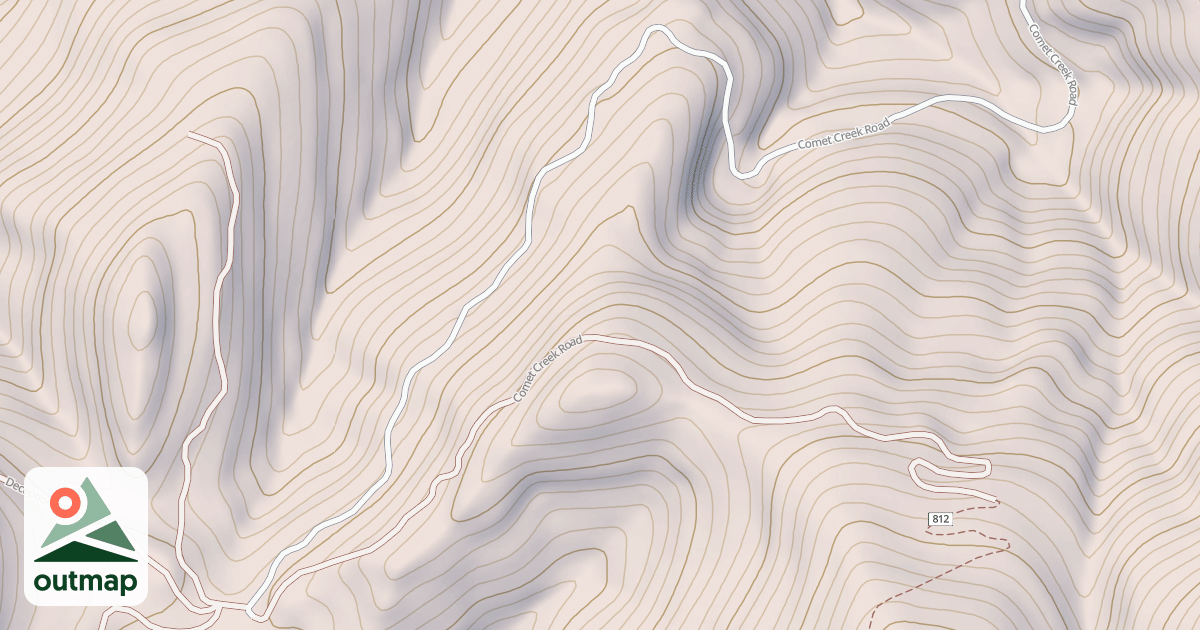 Map of COMET CREEK